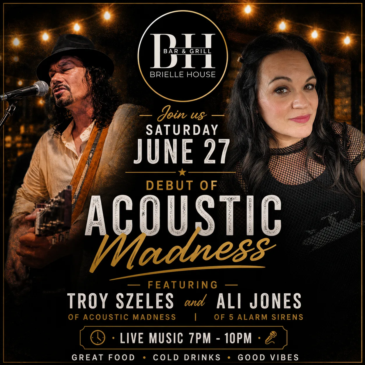 Acoustic Madness Debut - Troy Szeles & Ali Jones