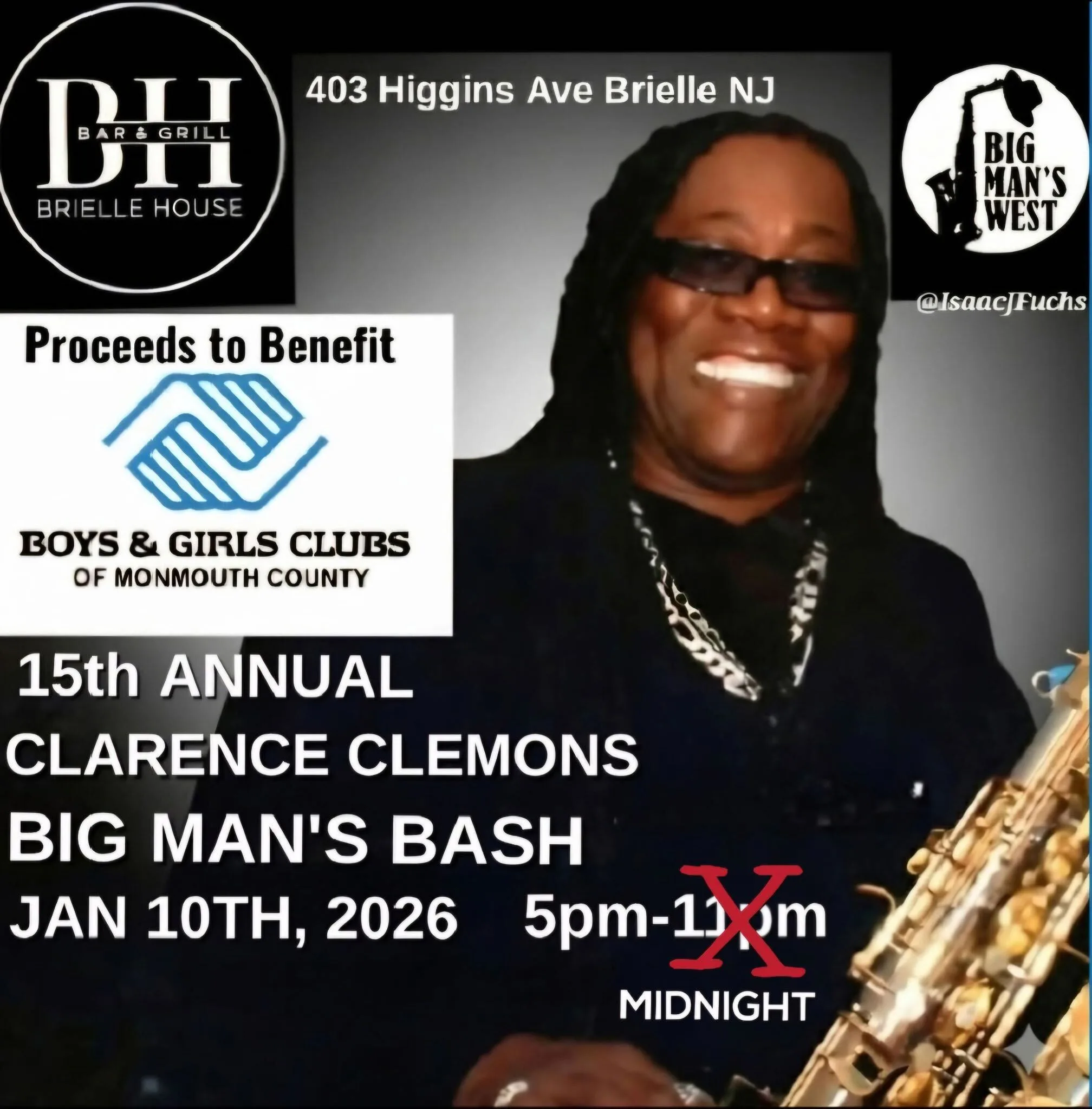15th Annual Clarence Clemons Big Man's Bash